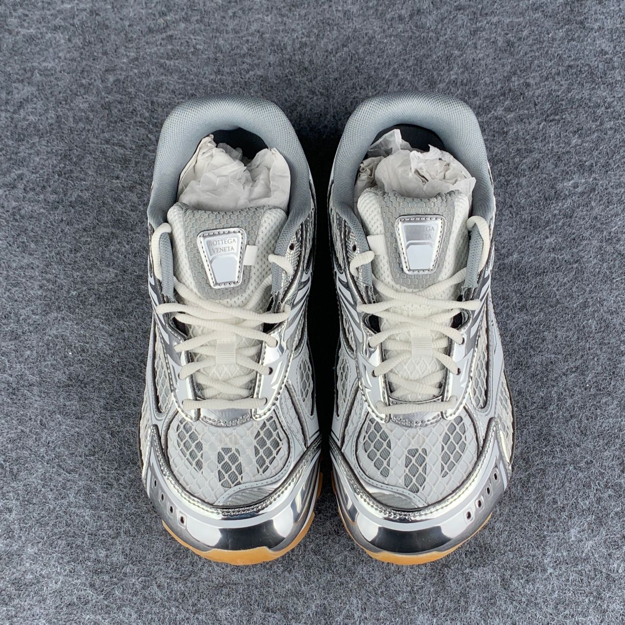 Bottega Veneta Orbit Sneaker 'Silver White'