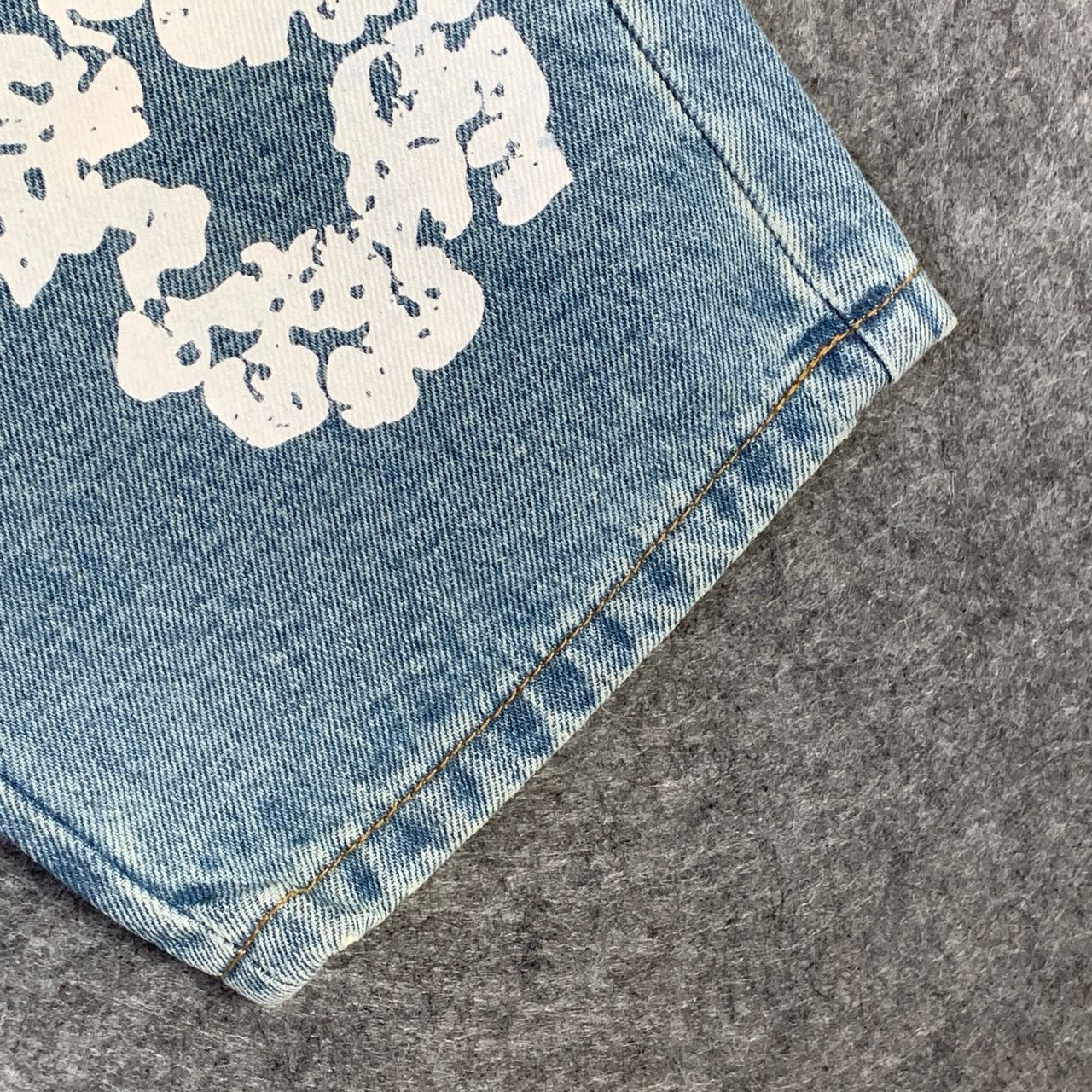 Levi's x Denim Tears The Cotton Wreath Print Straight Leg Jeans